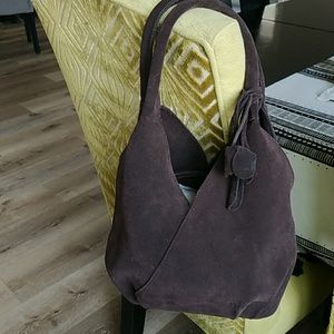COPY - MIU MIU by prada brown suede tulip bag .good cond.